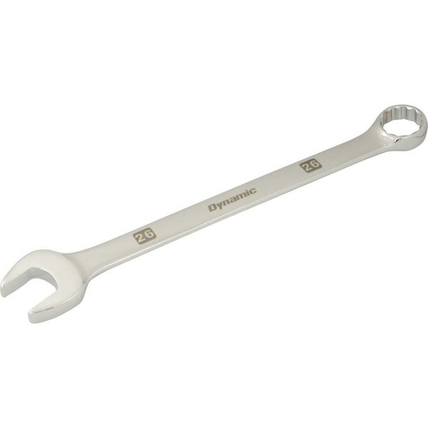 Dynamic Tools 26mm 12 Point Combination Wrench, Mirror Chrome Finish D074126